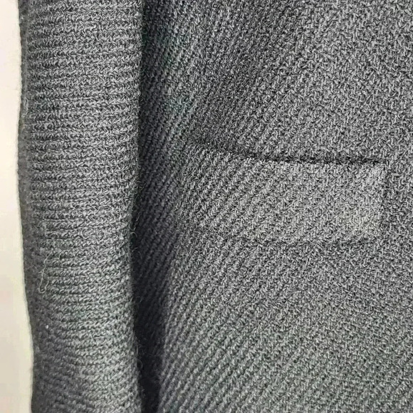 Vintage Town and Country Long Black Union Made Coat Womens - Picture 3 of 10